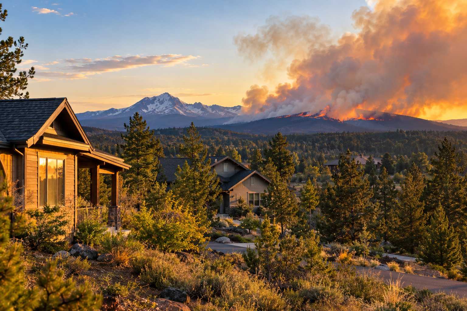 Home Wildfire Insurance on Oregon Rental Property: Rising Non-Renewals and the $8,000 Swing